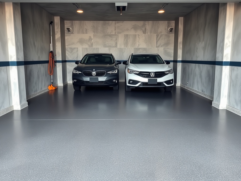 Epoxy garage floor coating installed in Buffalo NY