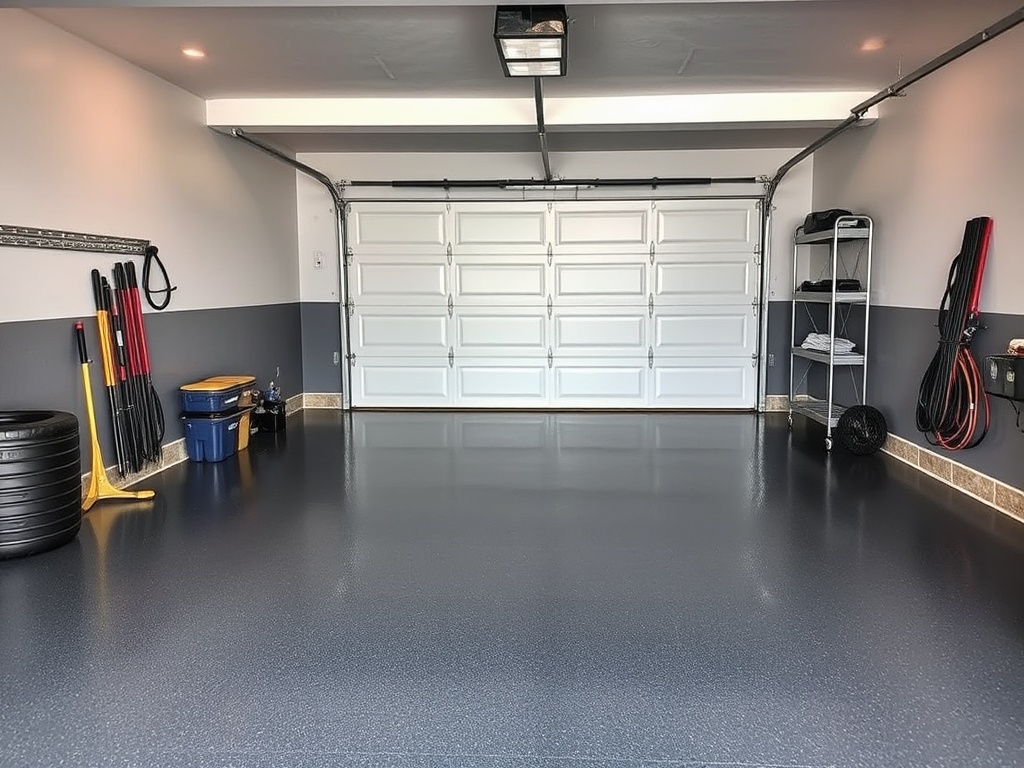 Epoxy garage floor in the Buffalo area