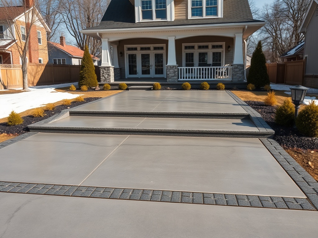 Concrete patio project in Buffalo NY