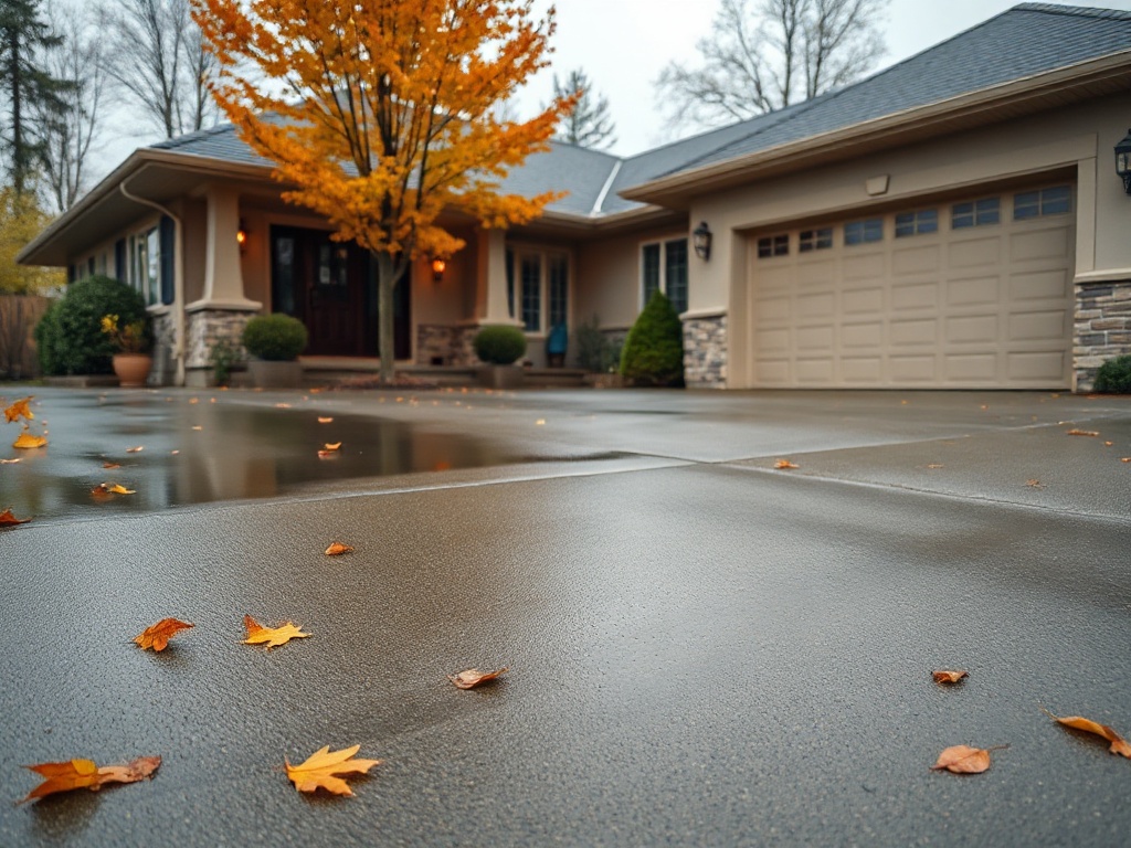 Concrete driveway sealing in Buffalo NY after Labor Day