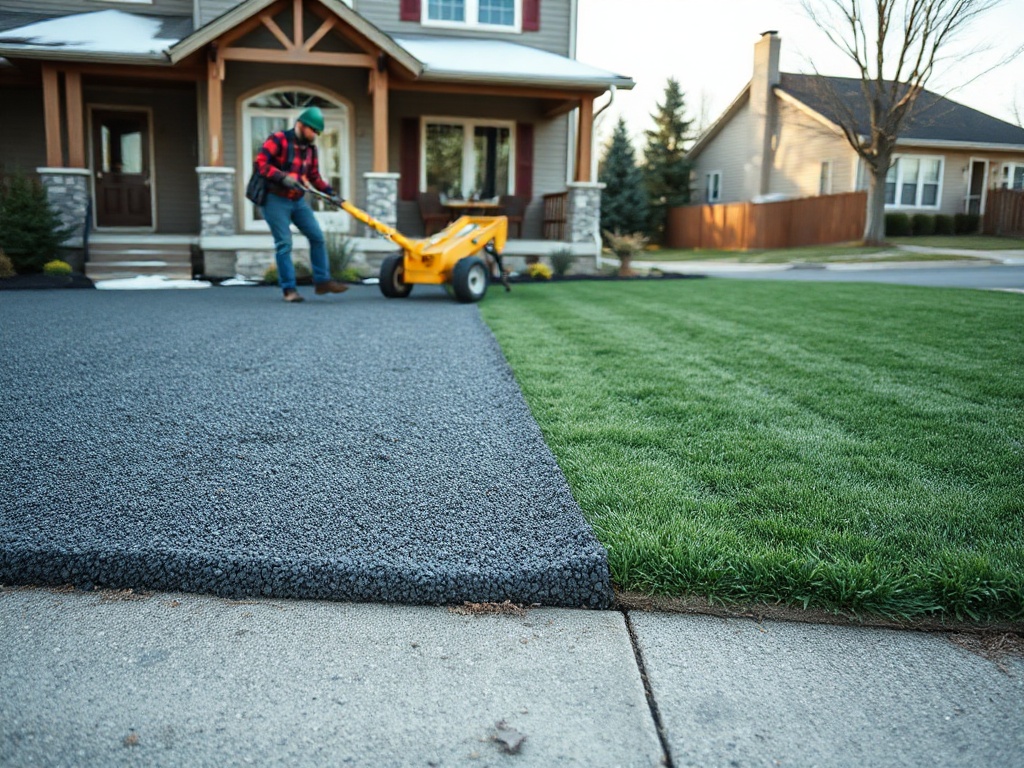 Fresh sod being installed on a graded lawn in Buffalo NY